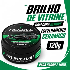 Renove Automotive Carnauba Wax 120g - Deep Shine, Smooth Touch and Water Repellent