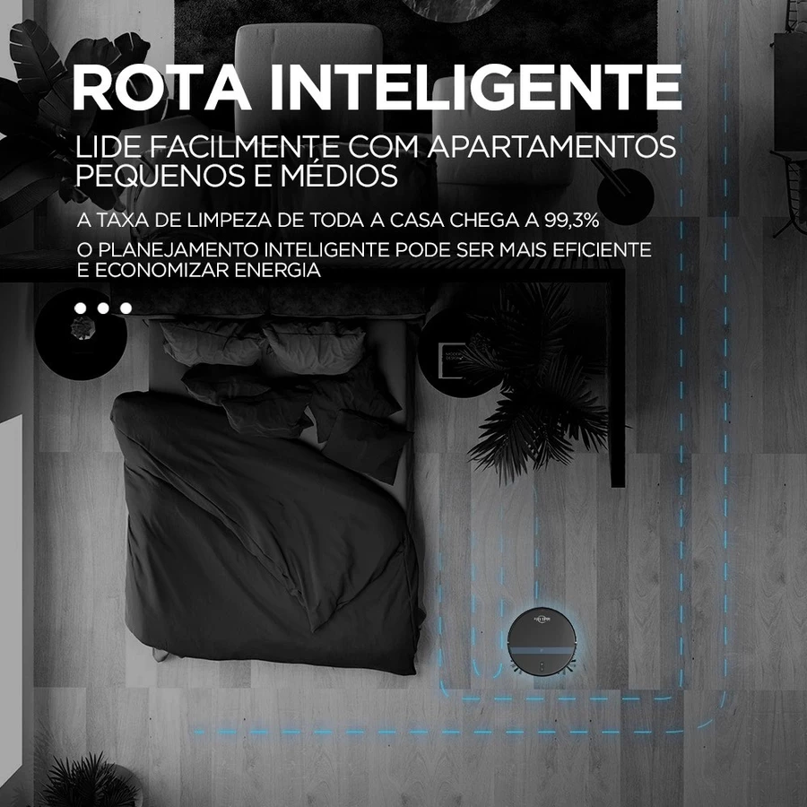 Smart Robot Home Vacuum Cleaner with Anti-fall Sensors IDALI LIFE - Imagem 3
